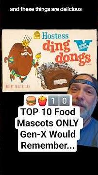 🍔🍟1️⃣0️⃣ TOP 10 Food Mascots ONLY Gen-X Would Remember... #genx #top10