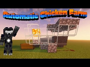 Easy Automatic Chicken Farm Tutorial Minecraft