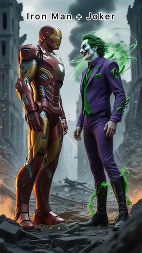 Iron Man vs Joker / Surfer vs Doom — AI Evolution ⚡#shorts #ironman