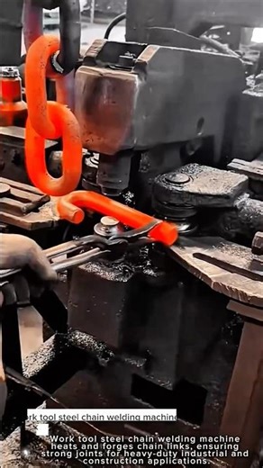 Work tool steel chain welding machine for construction work