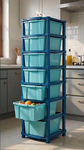 Modular Storage Drawer Rack #coolgadgets #homegadgets #kitchengadgets #kitchen