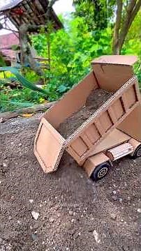 MEMBUAT TRUCK DUMP dari kardus bekas #kreatif #diy #kreasi #mainan #trukoleng