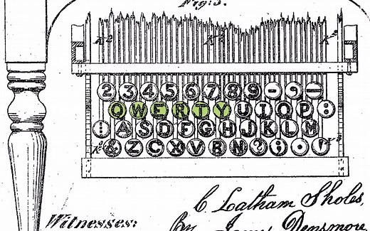 键盘上的Q-W-E-R-T-Y 为什么是这样分布的？