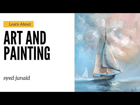 How to Paint a Boat in the Sea | Easy Step-by-Step Painting Tutorial full vedio #art #artist #paint