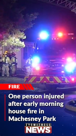 One person is injured after a house caught fire in Machesney Park early Wednesday morning. Click the link in the comments to read the full story. | Eyewitness News