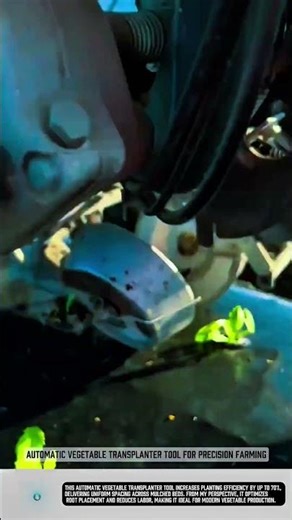Automatic vegetable transplanter tool for precision farming #tools