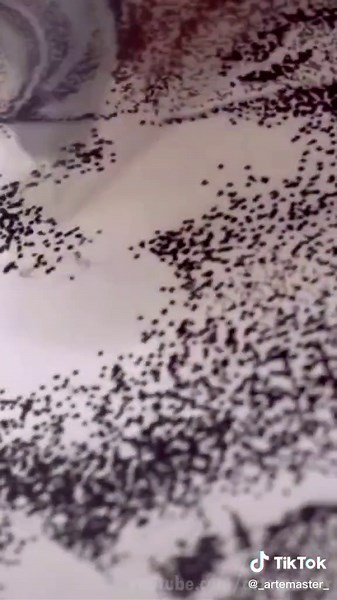 Dibujo con 1 millón de puntos: Técnica de puntillismo en arte