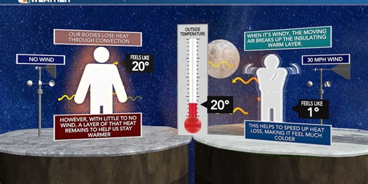 What is wind chill and how does it make us feel colder?