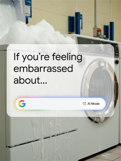 Google on Instagram: "When the washing machine looks like a spaceship, just ask AI Mode."