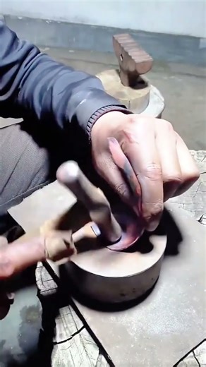 Traditional Metalworking Techniques to Shape a Curved Copper Piece