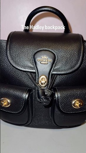 The Hadley Backpack (Coach Outlet) is a great companion bag for travel and errands. #coachbag