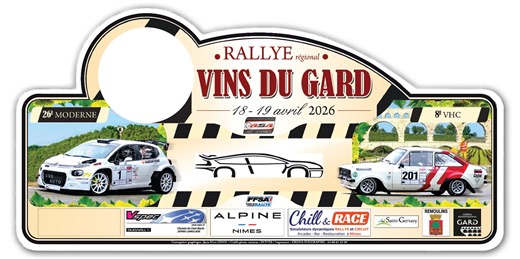 Rallye des Vins du Gard 2026 - Liste des engagés | Actualité rallye - Rallye Infos