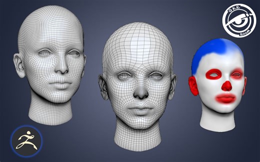 【ZbrushTips】颜色控制拓扑面数密度-ZRemesher#2