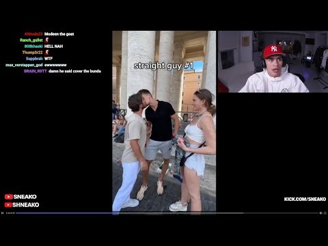 SNEAKO React's To Two Gay Men Kissing Straight Christian Men With Their Wives At The Vatican...