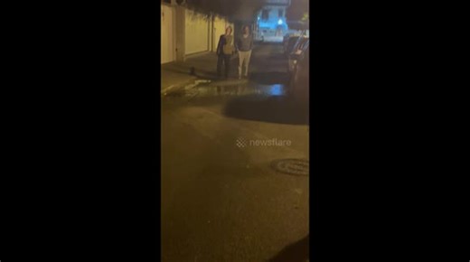 Ultra-localized rain falls in Seville, Spain