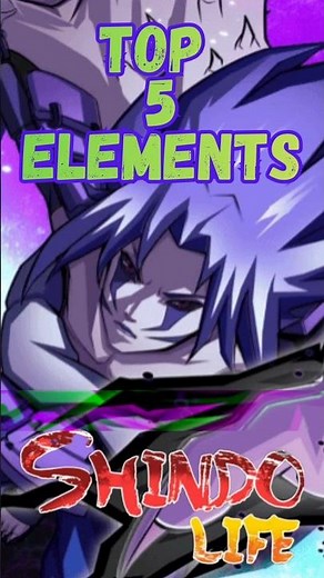 Top 5 STRONGEST Elements in Shindo Life 2026 🔥 #Shorts
