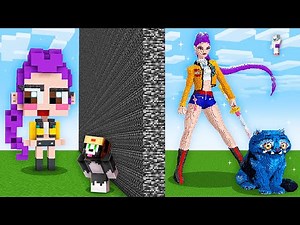 ¡Hice Trampa con HUNTRIX en Batalla de Construccion en Minecraft! 😂