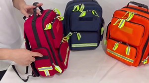 Emergency Trauma Backpack, First Aid Bag with Reflective,Large Capacity First Aid Medical Back Pack Bag,For Camping Cycling Outings Daycare (Blue)