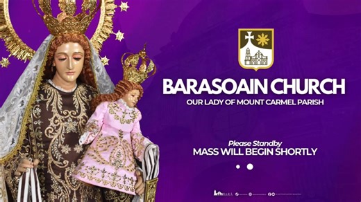 #𝗠𝗜𝗦𝗔𝗕𝗮𝗿𝗮𝘀𝗼𝗮𝗶𝗻 Live mula sa Parokya ng Nuestra Señora del Carmen - Simbahan ng Barasoain | 6:00 N.U. Unang Linggo sa Panahon ng Pagdating ng Panginoon Mass Presider: Rev. Msgr. Domingo M. Salonga, SThL, P.C. - Parish Priest Unang Pagbasa: Propeta Isaias 11:1-10 Salmong Tugunan: Salmo 71 - Mabubuhay s’yang marangal at sasagana kailanman. Mabuting Balita: San Lucas 10:21-24 Panalangin ng Bayan: Ama ng mga dukha, dinggin mo kami. Disclaimer: Our Lady of Nuestra Señora del Carmen - Bara