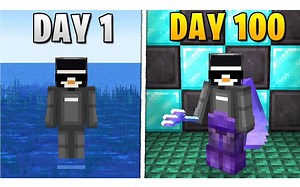 【SB737】我在我的世界极限生存只有海洋的世界里生存了100天