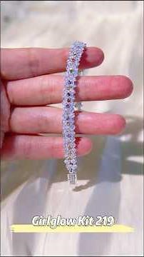 Kit 219 Tutorial | Make A Bracelet with 3mm Square & 2mm Round CZs #diycrafts