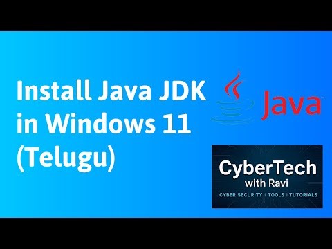 How to Install Java in Windows 11 | Telugu