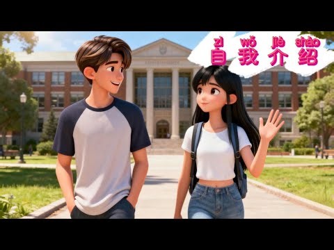 Self-Introduction | Slow Chinese Dialogue | Simple Chinese for Beginners | HSK 1 – 2