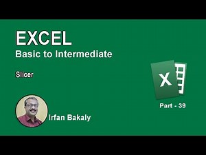 39. Excel Slicer Urdu Tutorials by Irfan Bakaly