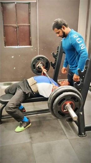 100 KG Bench Press: 3 Reps Maar Diye! 🇮🇳💪