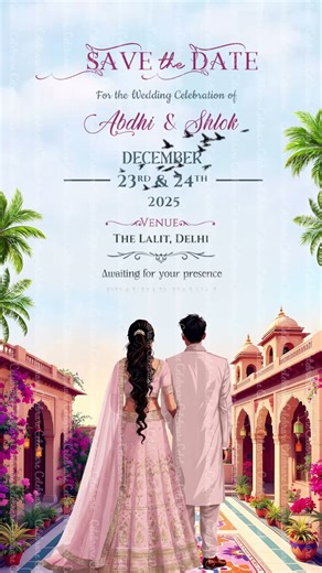 Save The Date 💍 | Bright & Colorful Wedding Video Invitation | Modern Wedding Video | Celebrare