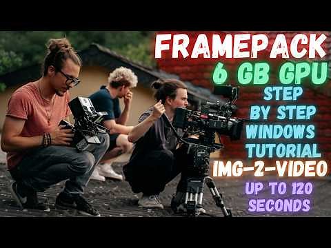 FramePack Full Tutorial: 1-Click to Install on Windows - Up to 120 Second Image-to-Videos with 6GB