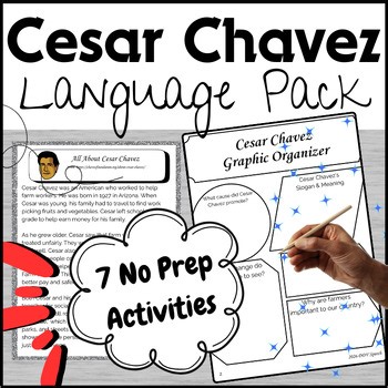 Cesar Chavez Speech Language Therapy Activities Comprehension Vocabulary Packet