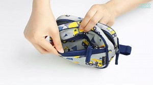 Choco Mocha Toddler Fanny Pack 2-4 Years Old Kids Fanny Pack Little Boys Fannys Packs Boys Belt Bag for Gift, Car Blue