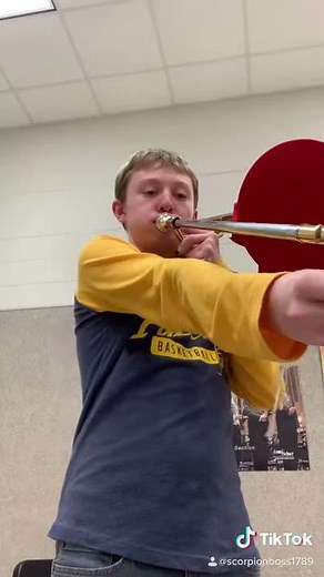 B-Flat scale on Trombone (3 octaves)