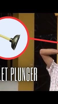 Hilarious You Don't See Me Prank with Toilet Plunger.