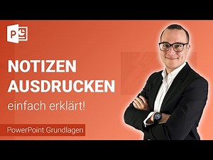 NOTIZEN ausdrucken einfach erklärt | Lerne Microsoft PowerPoint ✅