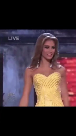 Dayana Mendoza stood out in her yellow dress at Miss Universe 2008.