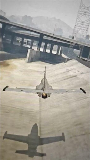 I Flew a Jet UNDER Every Bridge… Zero Crashes 😳 #shorts #gta5