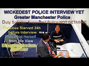 Wickedest Greater Manchester Police Interview. DUTY SOLICITOR SUPPORTED POLICE. Back door Release