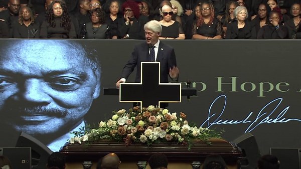 Watch: Clinton remembers Jesse Jackson as a friend, says he made him a better president