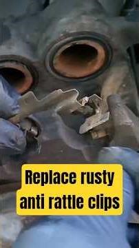 Dont ignore rusty anti rattle clips! for brake pads