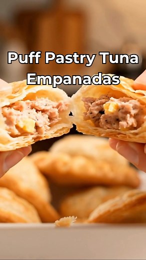 9K views · 59 reactions | Puff Pastry Tuna Empanadas Flaky, golden...