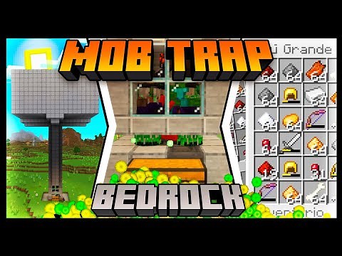 MINECRAFT 1.21 - A MOB TRAP PARA A BEDROCK EDITION - FÁCIL E EFICIENTE - TUTORIAL