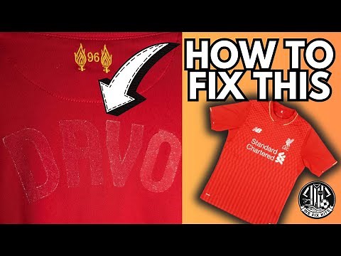Removing Vinyl Residue from Football Shirts Made EASY!