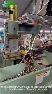 CNC Drilling & Tapping Machine at Work: Precision Machining for Wheel Hub Nuts!