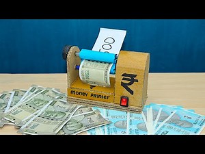 How to Make a Magic Money Printer at Home with Cardboard | DIY Electric Toy Money Printing Machine
