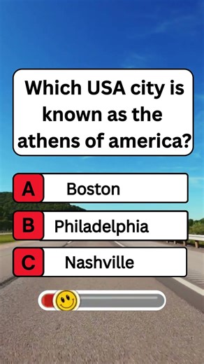 Which USA city is known as the Athens of America? #shorts #usa #quiz