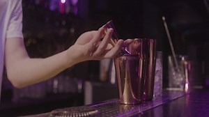 Close Up Of A Unrecognizable Bartender Preparing Cocktail Using Cocktail Shaker | Free Stock Video Footage