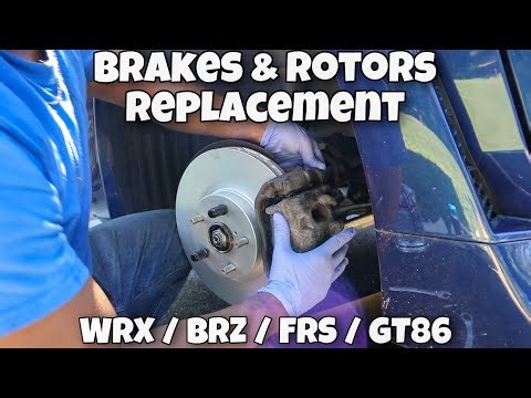 How to Replace Brake Pads and Rotors on WRX/BRZ/FRS/GT86 (COMPLETE Guide)