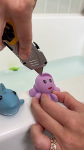 1.2M views · 7.4K reactions | Moms! Check your kid's bath toys now! Lisa shows the reality of bath toys by cutting them open to see what was inside | Lisa & Josh | Facebook